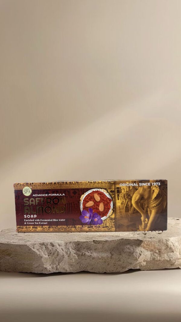 صابون الزعفران مع اللوز  (3PCS)